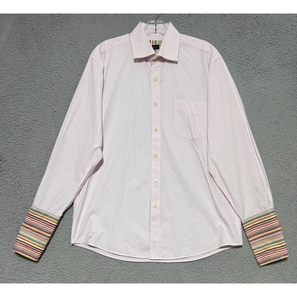 Paul Smith Other - Paul Smith London Iconic French cuff stripes Pink button shirt 17 / 43 See Desc*